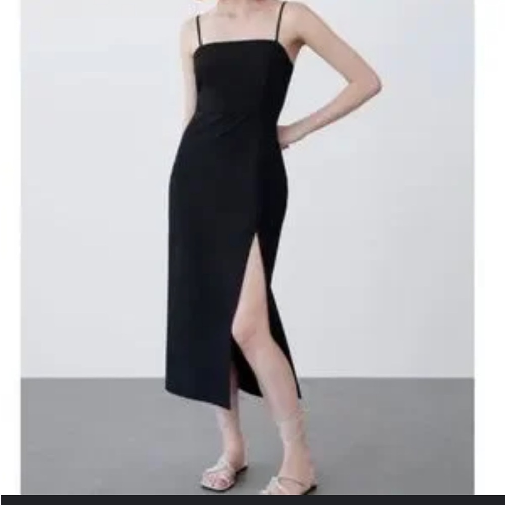Zara Tube Dress With Slit